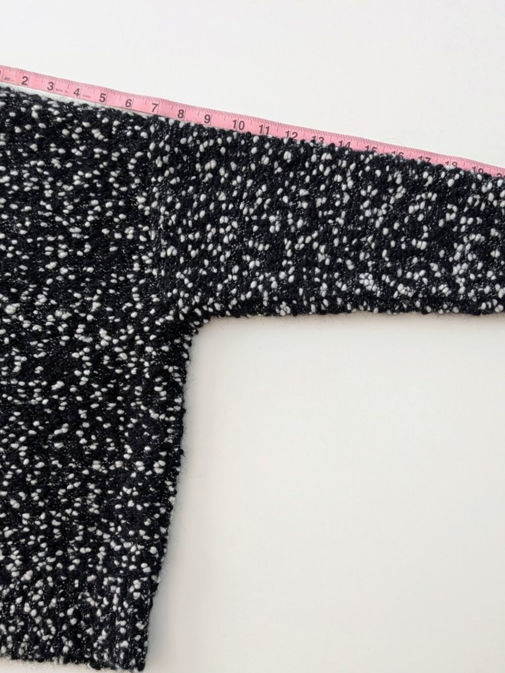 Sezane Juliette Jumper Black & White Speckled Knit Sweater, Size Small - Picture 9 of 12